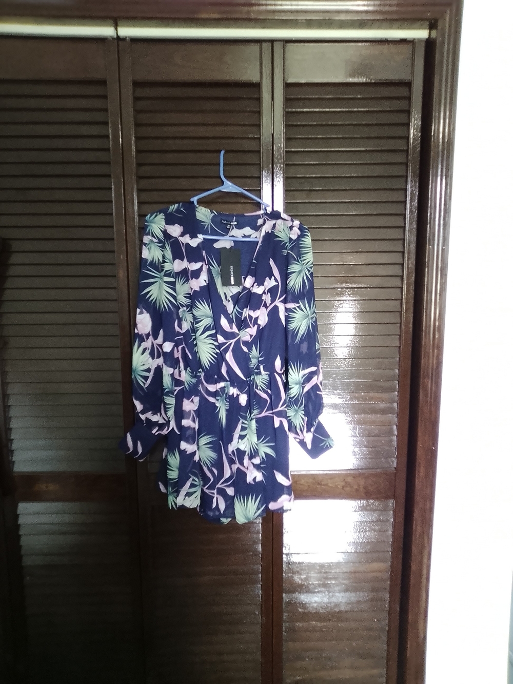 Women’s Navy Floral Romper